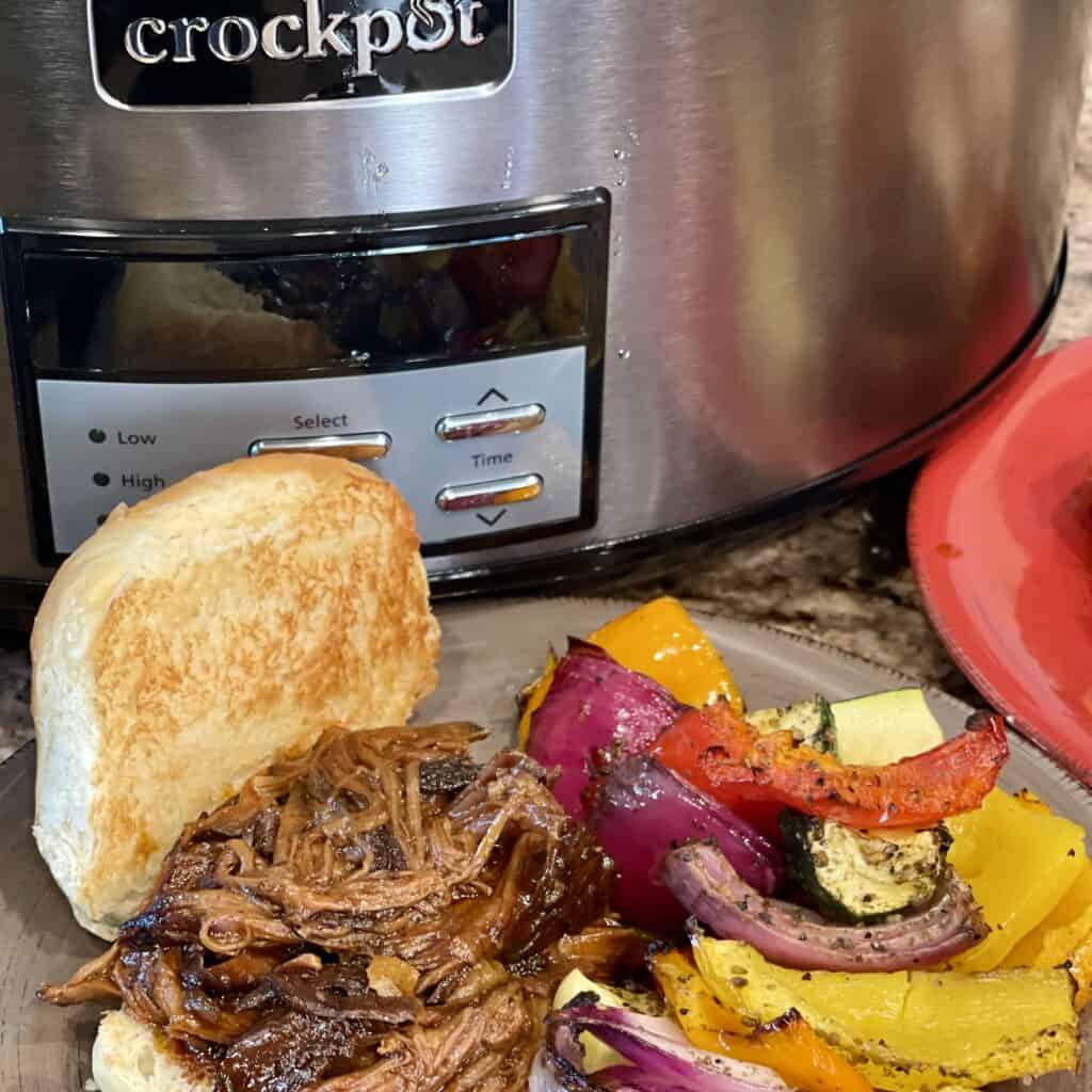 Crockpot Shredded Barbecue Beef - Dinner In 3, 2, 1