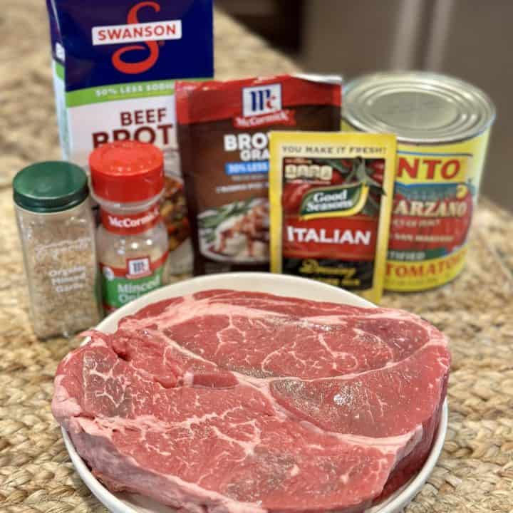 Slow Cooker Italian Beef - Dinner in 321