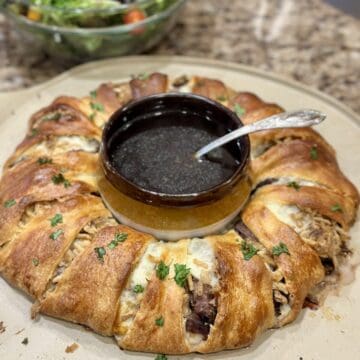 A French dip crescent ring.