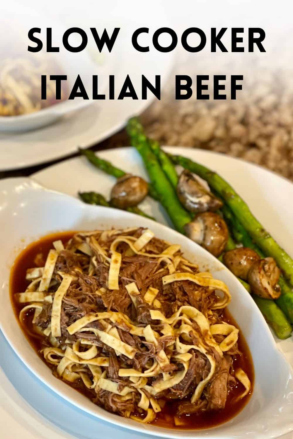 Slow Cooker Italian Beef - Dinner in 321