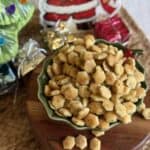 A bowl of ranch dill oyster crackers.